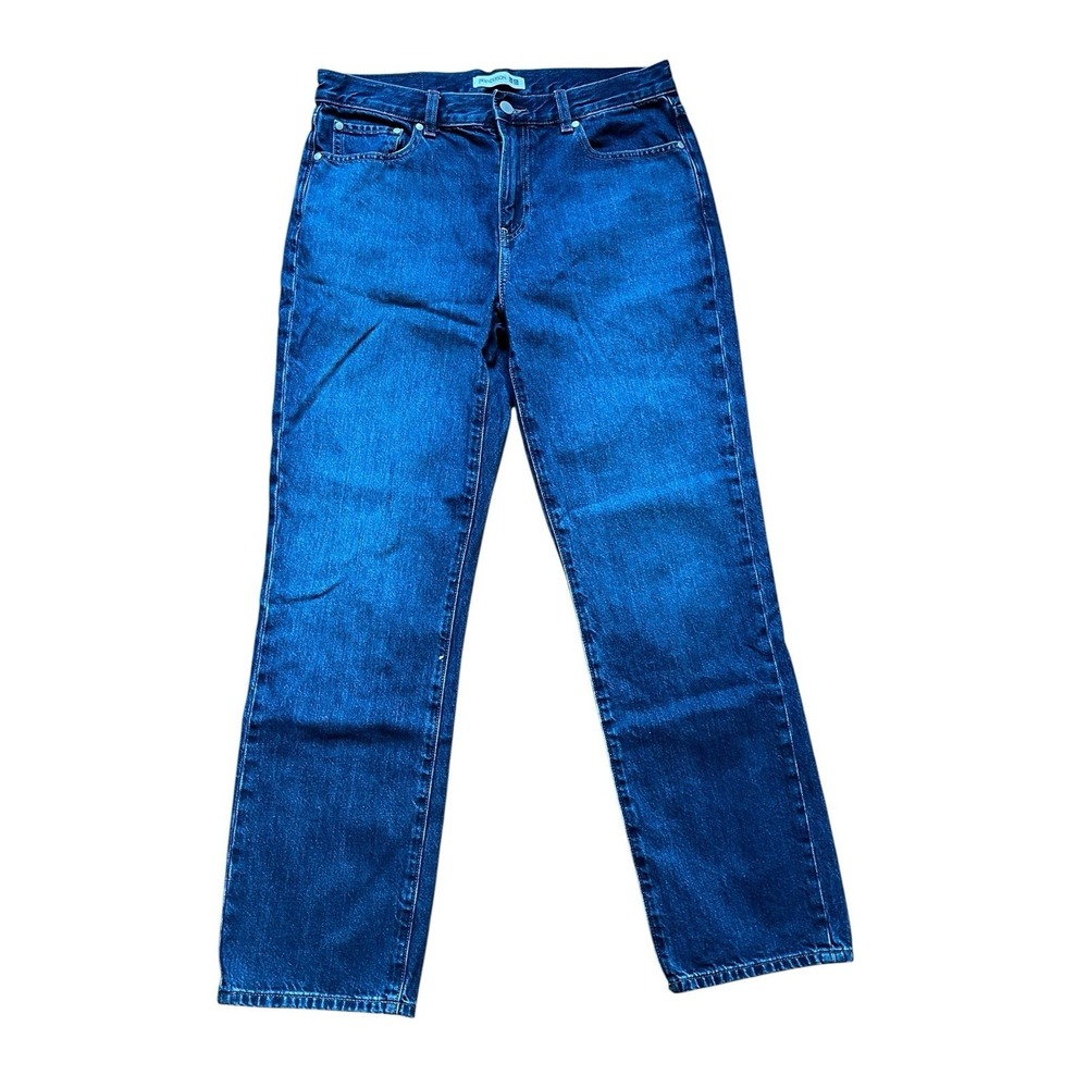 JW Anderson Uniqlo Medium wash mid rise relaxed straight leg jeans size 27